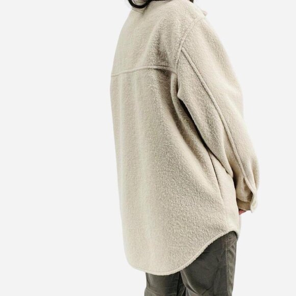 Joie Cream Oversized Button Up Jacket DO NOT PURCHASE - Picture 2 of 7